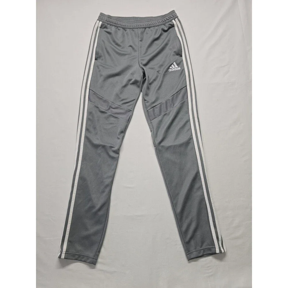 Adidas Kids Gray Joggers with White Accents Size XL-Y